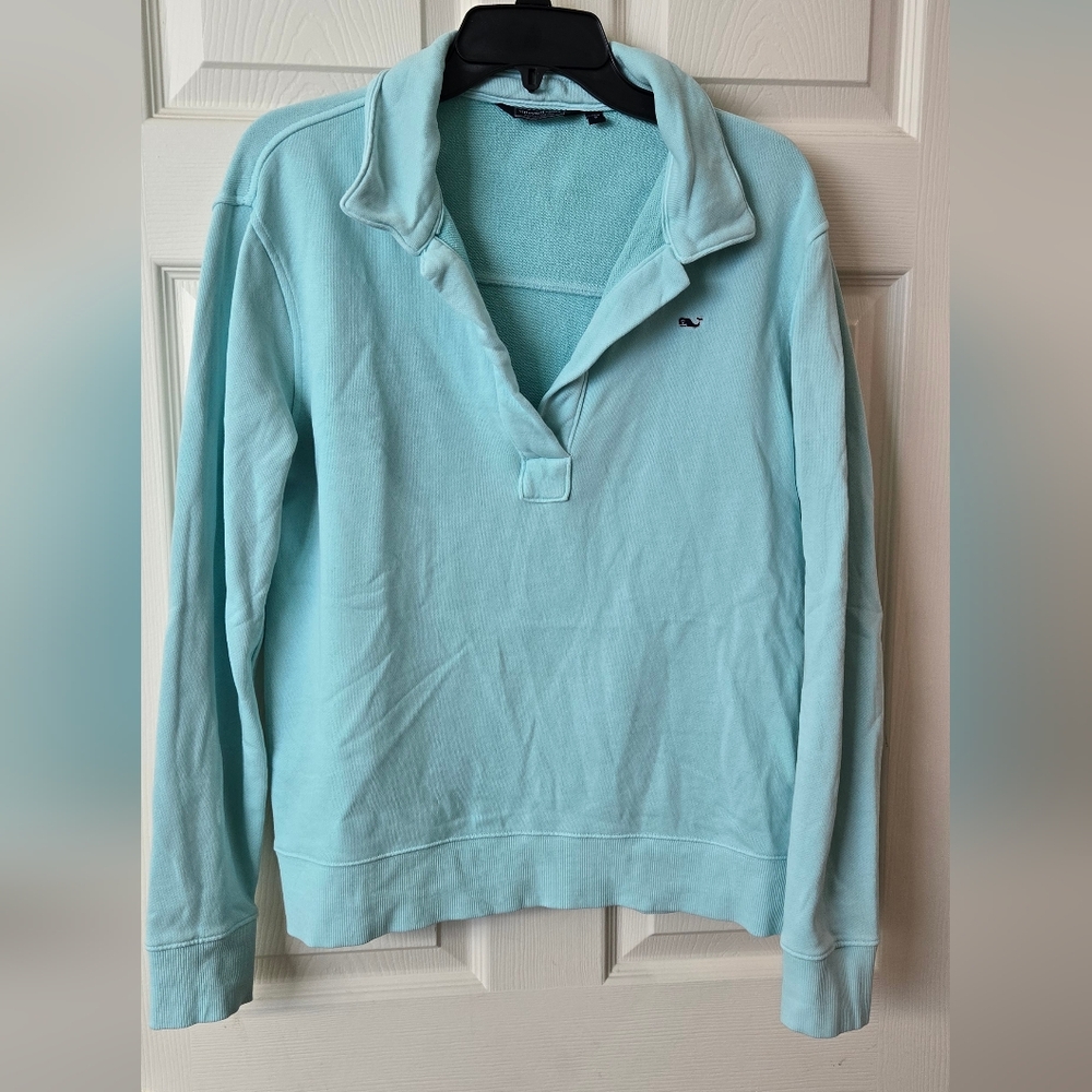 Vineyard Vines Women Aqua Pullover Size Small